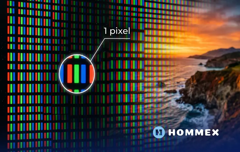 تعداد پیکسل‌های 4K تقریبا چهار برابر Full HD